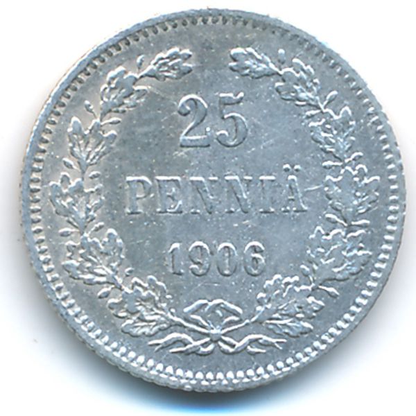 Финляндия, 25 пенни (1906 г.)