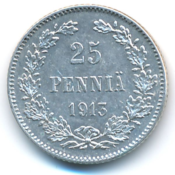 Финляндия, 25 пенни (1913 г.)
