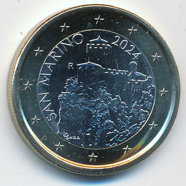 Сан-Марино, 1 евро (2024 г.)