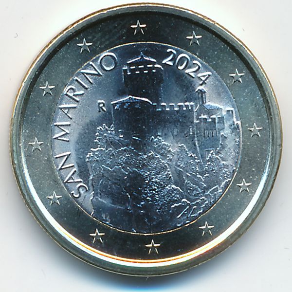 Сан-Марино, 1 евро (2024 г.)