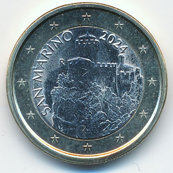 Сан-Марино, 1 евро (2024 г.)