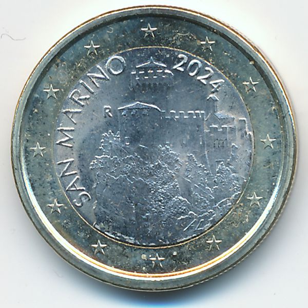 Сан-Марино, 1 евро (2024 г.)