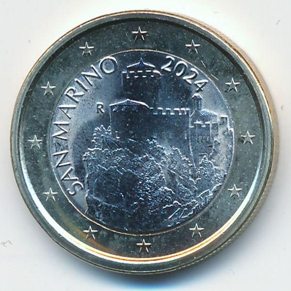 Сан-Марино, 1 евро (2024 г.)