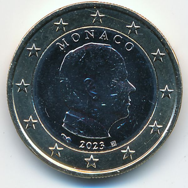 Монако, 1 евро (2023 г.)