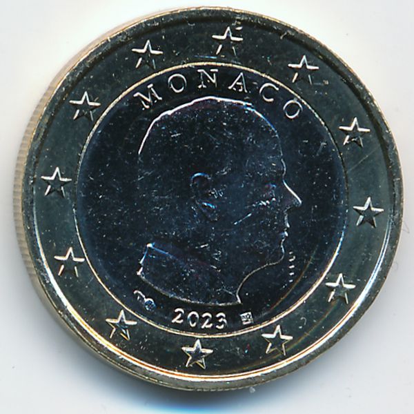 Монако, 1 евро (2023 г.)