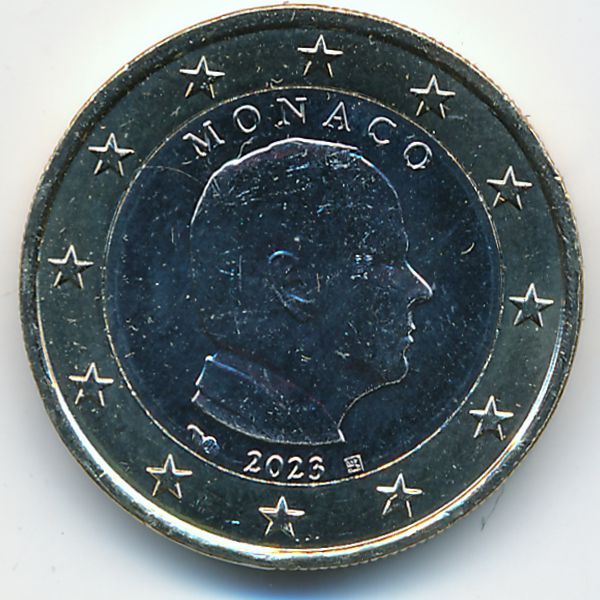 Монако, 1 евро (2023 г.)