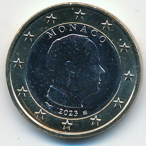 Монако, 1 евро (2023 г.)