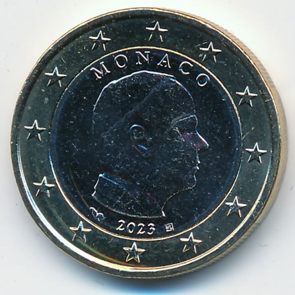 Монако, 1 евро (2023 г.)
