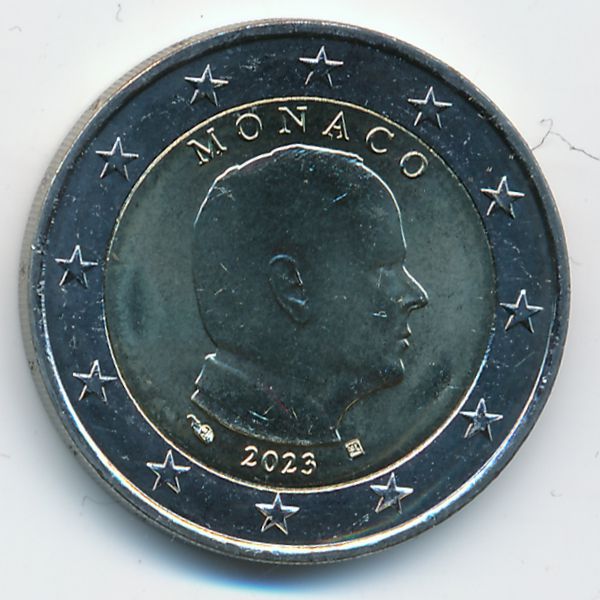 Монако, 2 евро (2023 г.)