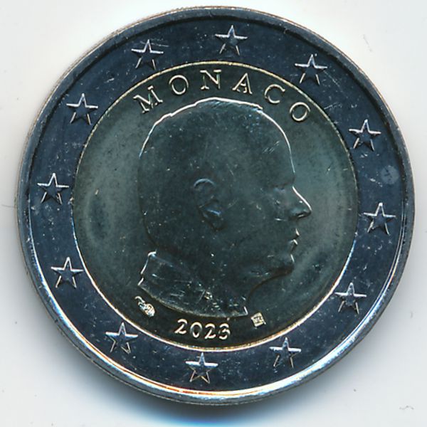 Монако, 2 евро (2023 г.)