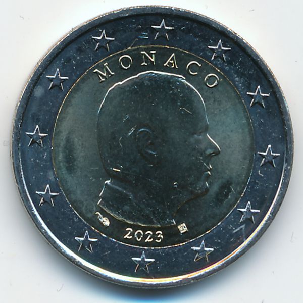 Монако, 2 евро (2023 г.)