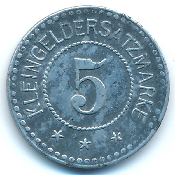 Варендорф., 5 пфеннигов (1918 г.)
