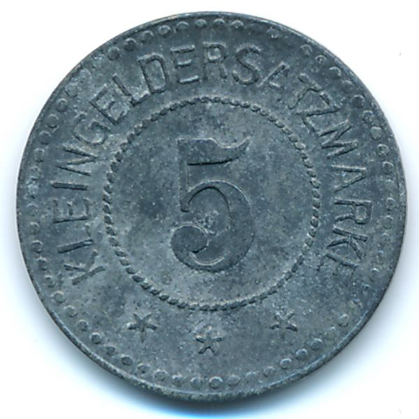 Варендорф., 5 пфеннигов (1918 г.)