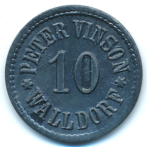 Вальдорф., 10 пфеннигов