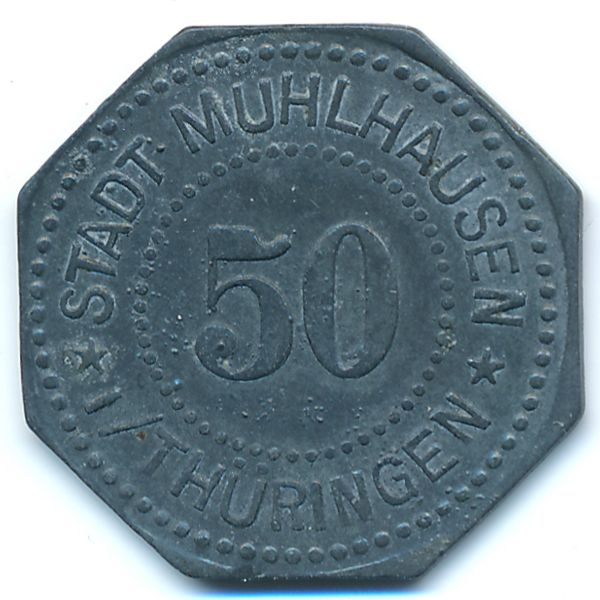 Мюльхаузен., 50 пфеннигов (1917 г.)