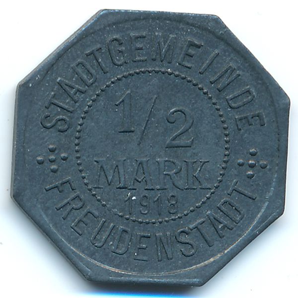 Фройденштадт., 1/2 марки (1918 г.)