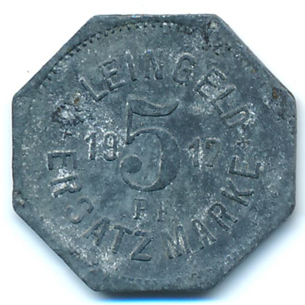 Халл., 5 пфеннигов (1917 г.)