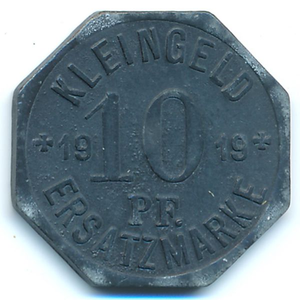 Халл., 10 пфеннигов (1919 г.)
