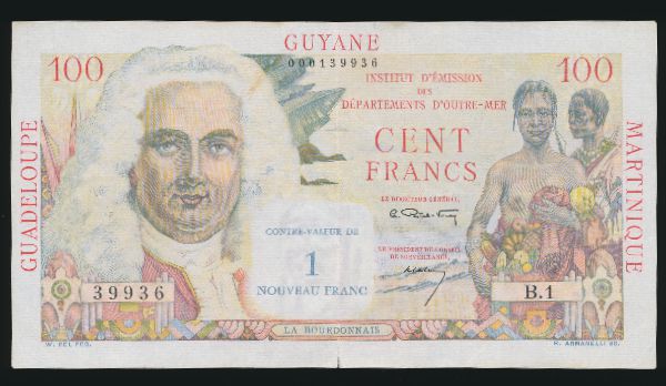 Антильские острова, 1 новый франк