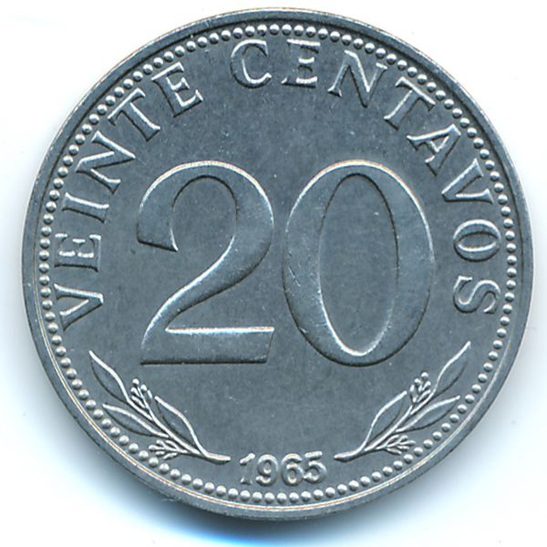 Боливия, 20 сентаво (1965 г.)