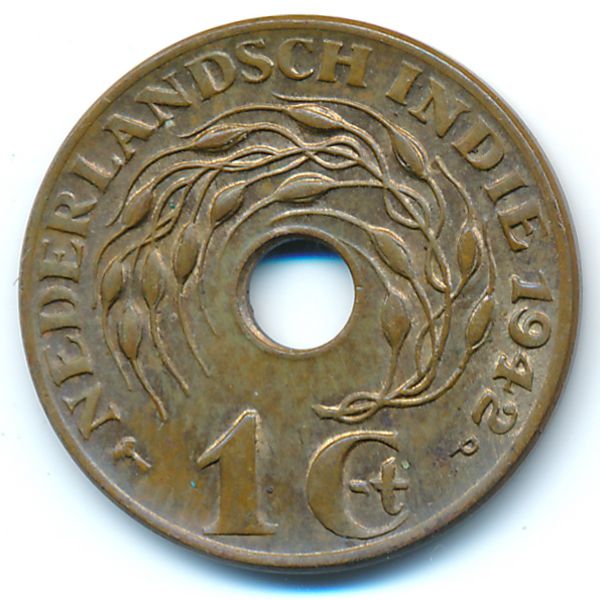 Нидерландская Индия, 1 цент (1942 г.)