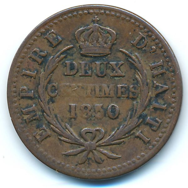 Гаити, 2 сентима (1850 г.)
