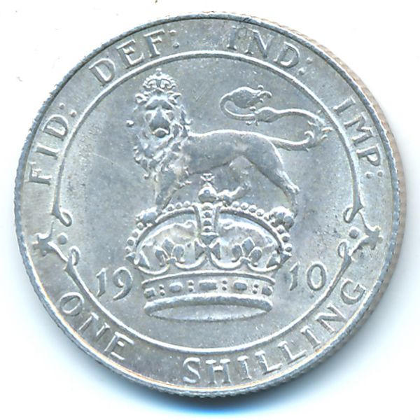 Великобритания, 1 шиллинг (1910 г.)