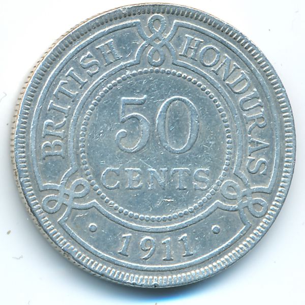 Британский Гондурас, 50 центов (1911 г.)