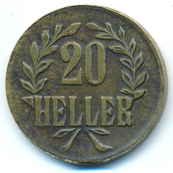 Немецкая Африка, 20 геллеров (1916 г.)