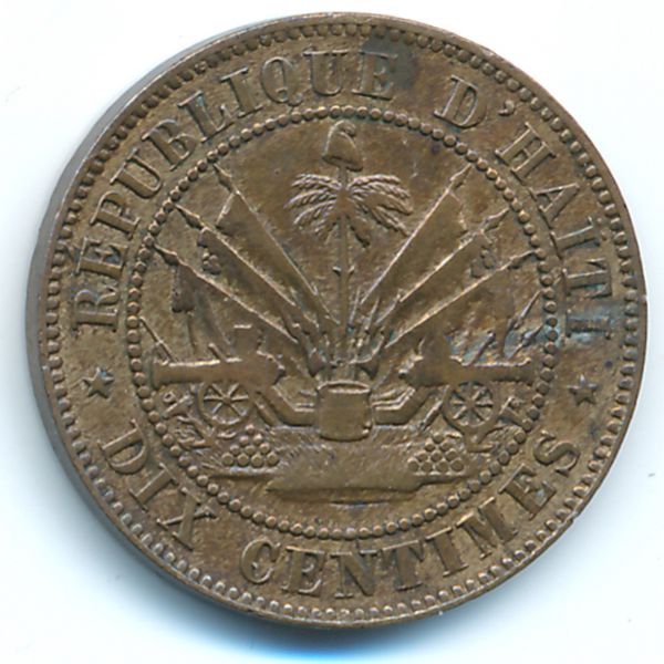 Гаити, 10 сентим (1863 г.)