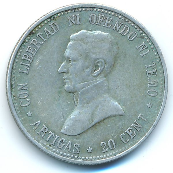 Уругвай, 20 сентесимо (1920 г.)