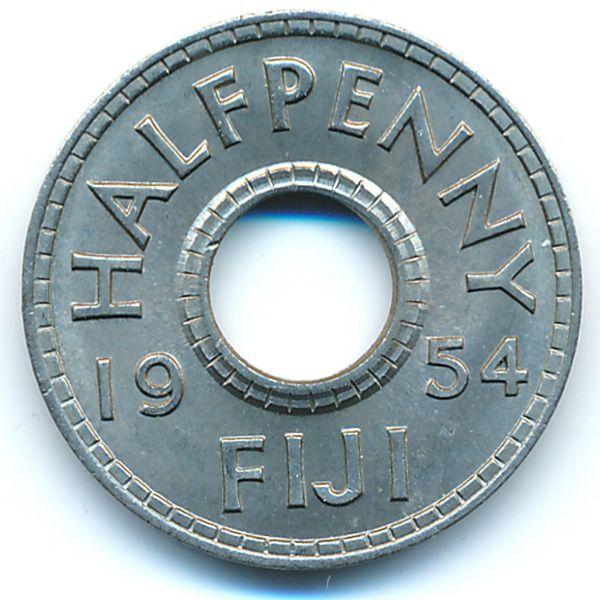Фиджи, 1/2 пенни (1954 г.)