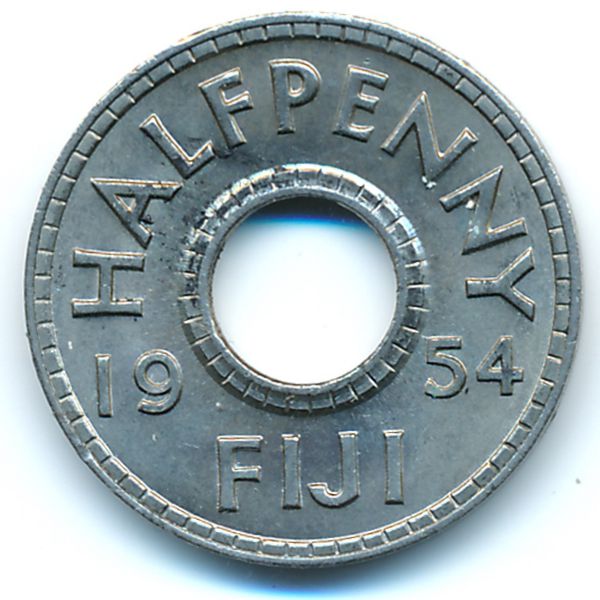 Фиджи, 1/2 пенни (1954 г.)