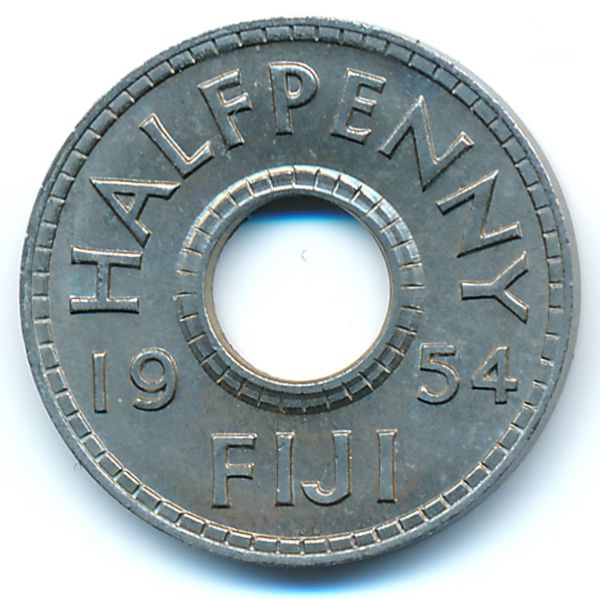 Фиджи, 1/2 пенни (1954 г.)