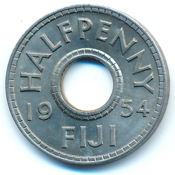 Фиджи, 1/2 пенни (1954 г.)