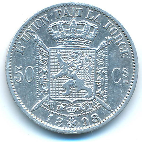 Бельгия, 50 сентим (1898 г.)