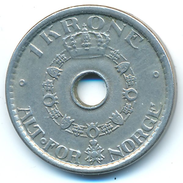 Норвегия, 1 крона (1951 г.)