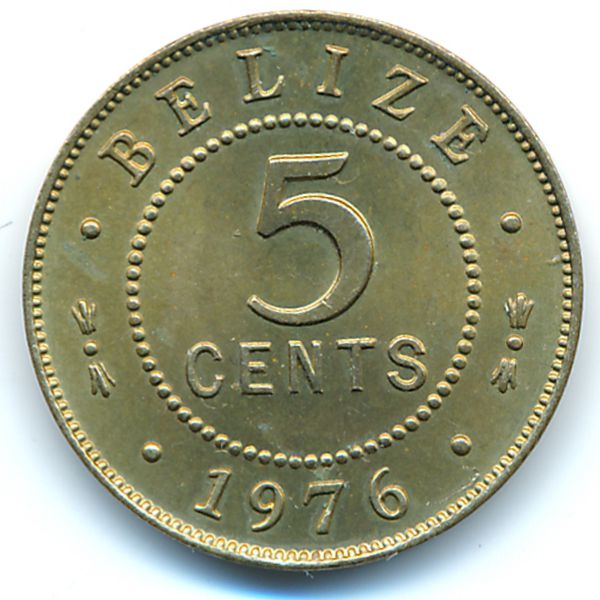Белиз, 5 центов (1976 г.)