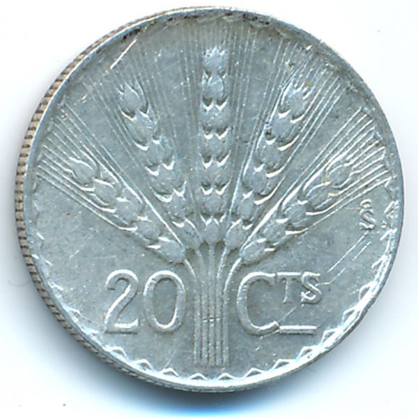 Уругвай, 20 сентесимо (1942 г.)