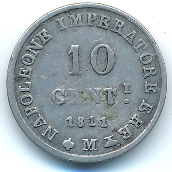 Италия, 10 чентезимо (1811 г.)