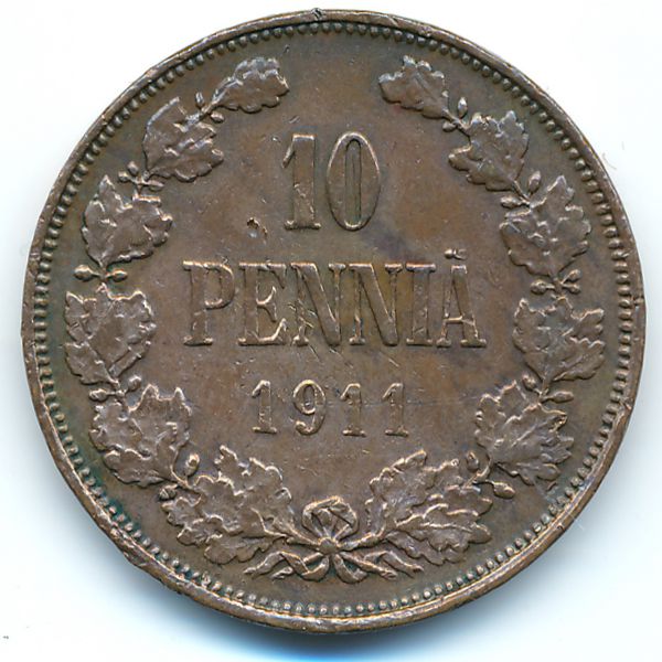 Финляндия, 10 пенни (1911 г.)