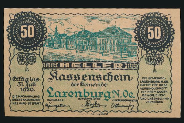 Нотгельды Австрии, 50 геллеров (1920 г.)