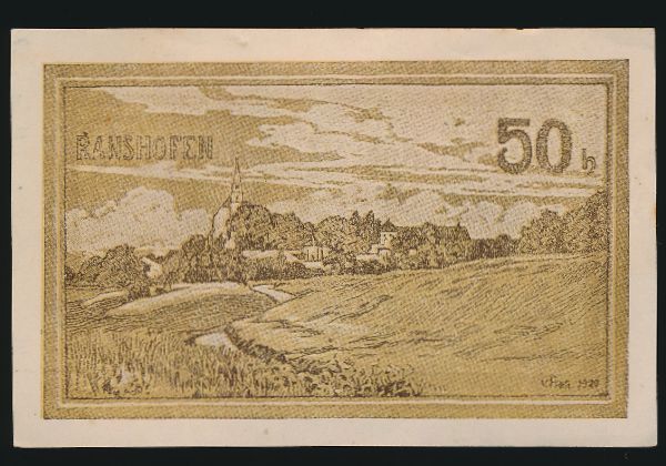 Нотгельды Австрии, 50 геллеров (1920 г.)