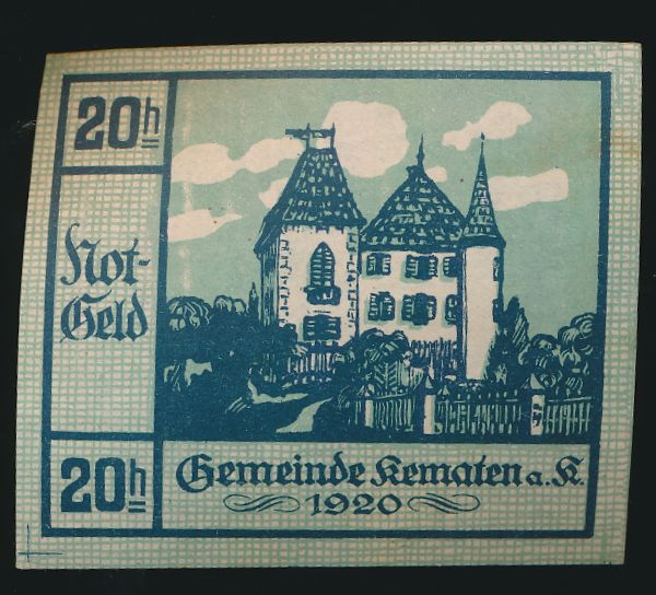 Нотгельды Австрии, 20 геллеров (1920 г.)