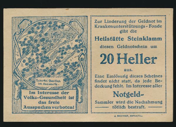 Нотгельды Австрии, 20 геллеров