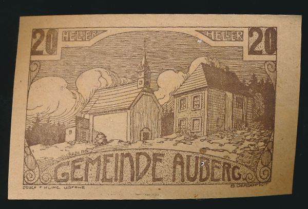 Нотгельды Австрии, 20 геллеров (1920 г.)