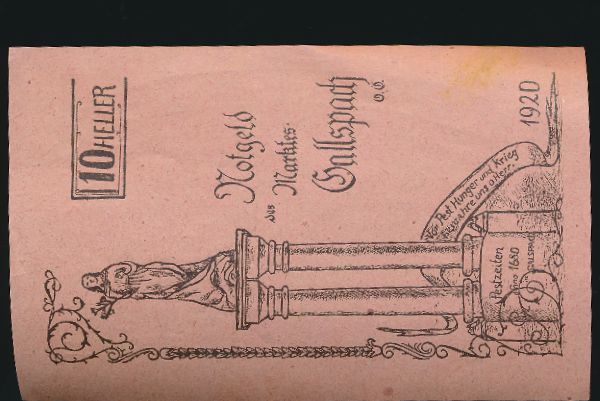 Нотгельды Австрии, 10 геллеров (1920 г.)
