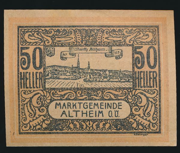 Нотгельды Австрии, 50 геллеров (1920 г.)