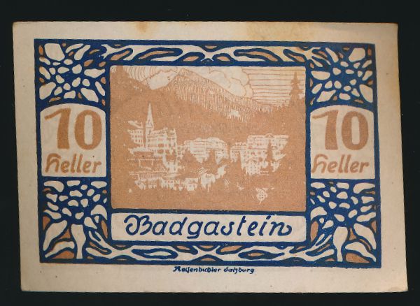 Нотгельды Австрии, 10 геллеров (1920 г.)