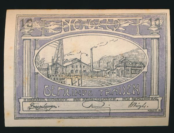 Нотгельды Австрии, 10 геллеров (1920 г.)